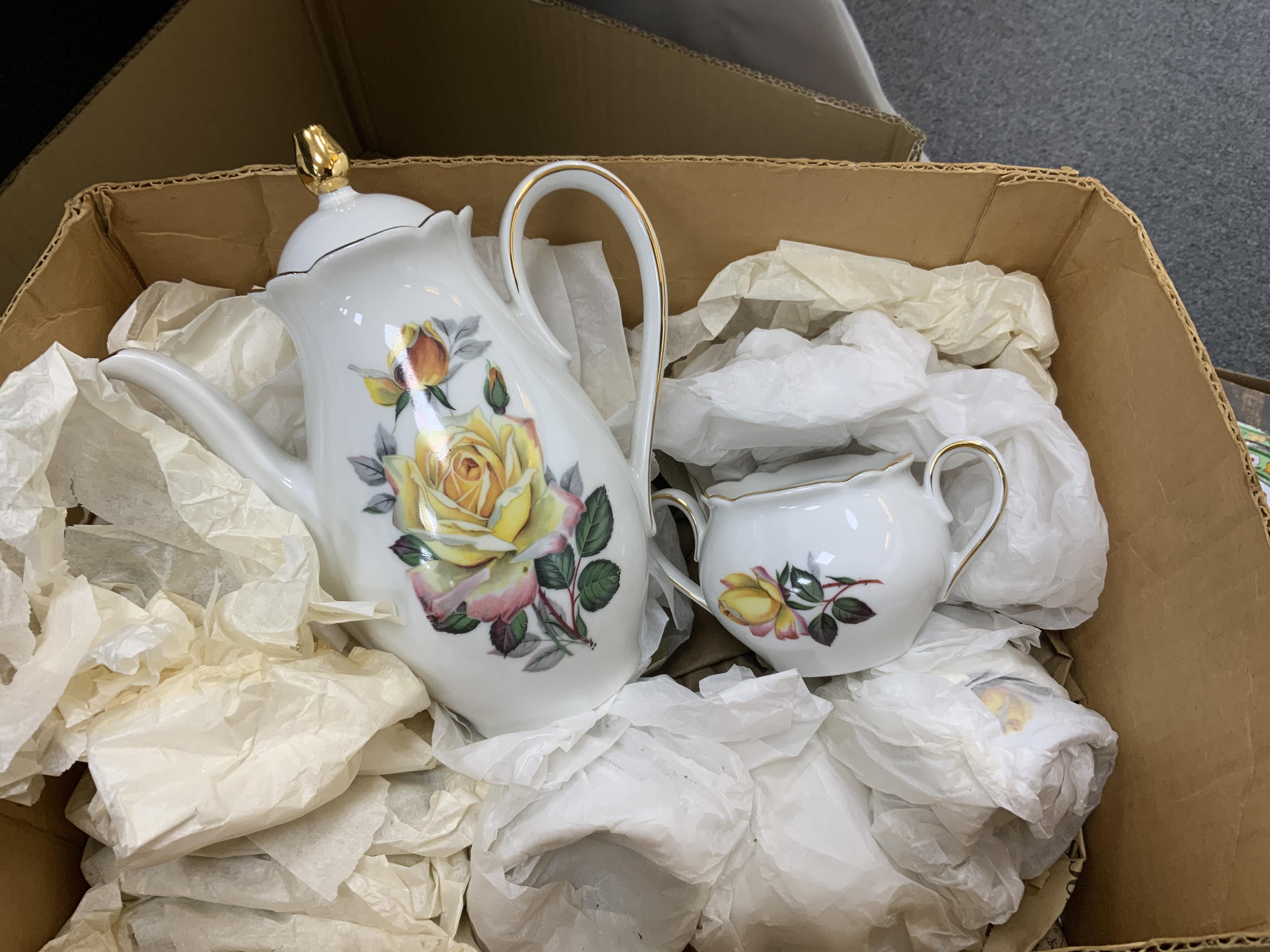 Six child’s tea sets, etc. including; a china Cinderella set comprising of teapot, six cups and saucers, tea plates, and two bowls